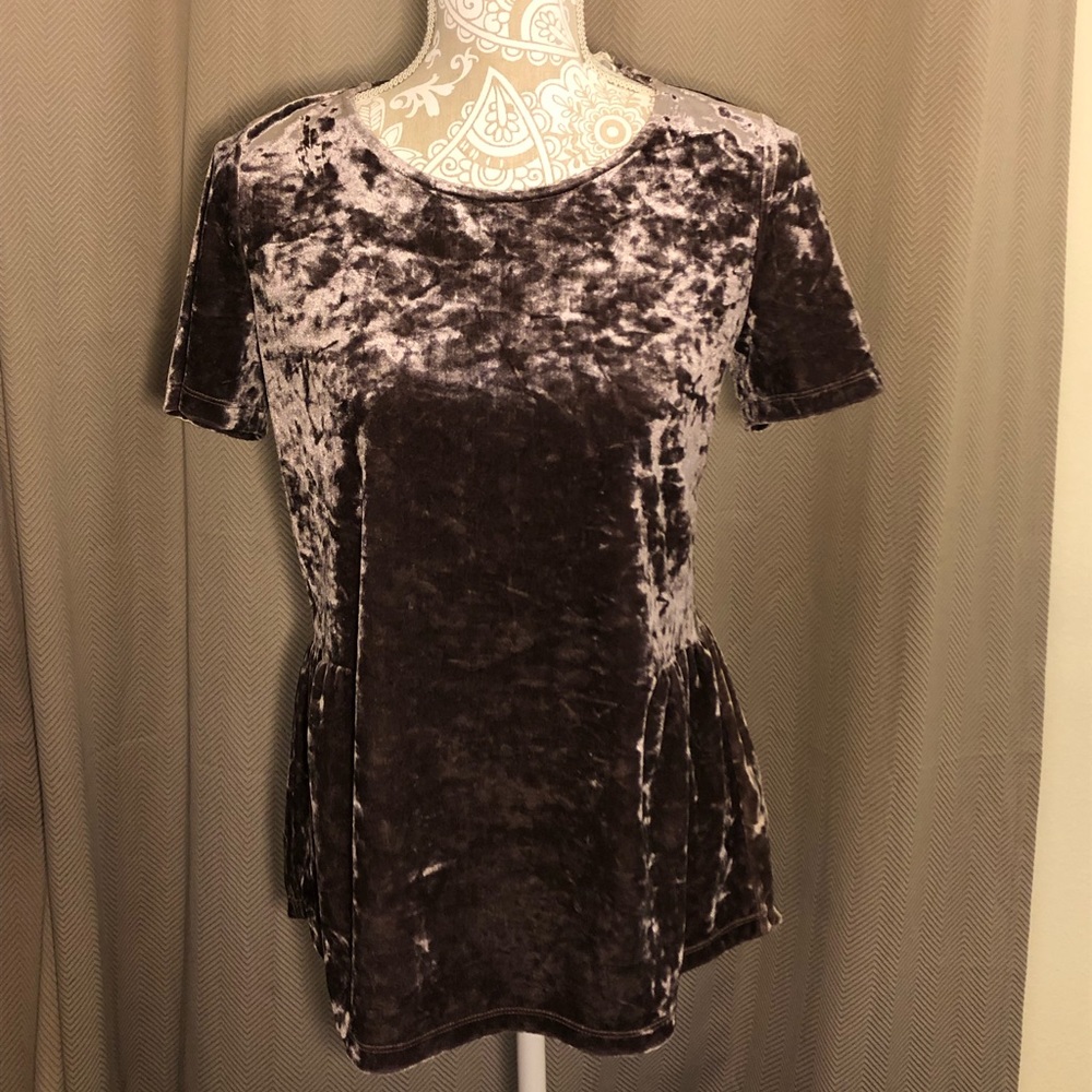 Rose Gold Velvet Top